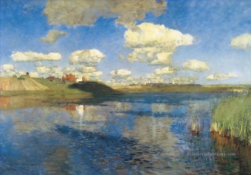 lac rus Isaac Levitan paysage Peinture à l'huile